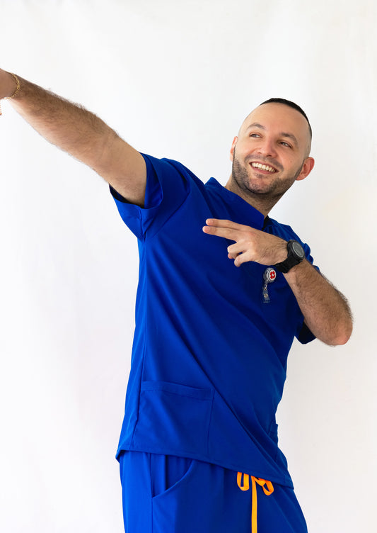 Unifrome Antifluido Blue Hombre