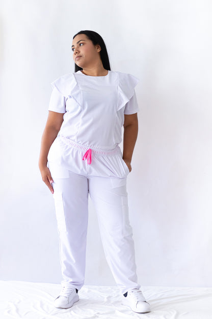 Uniforme antifluido Coco (Blanco)