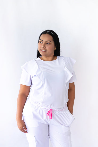 Uniforme antifluido Coco (Blanco)